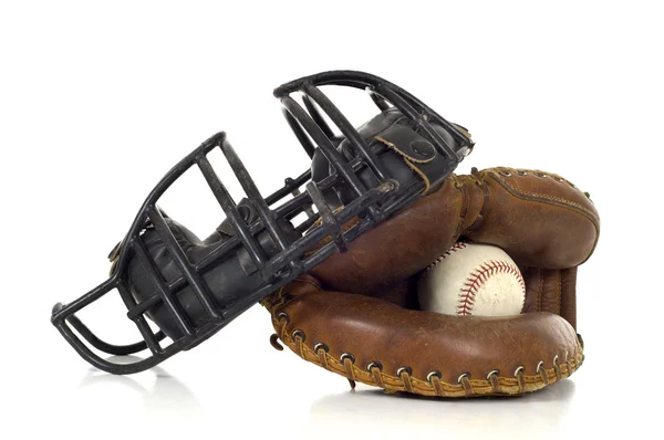Baseball Catcher 's Gear — стоковое фото