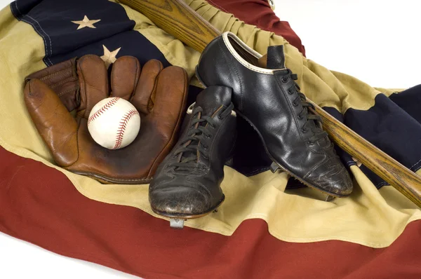 Vintage-Baseball-Ausrüstung — Stockfoto