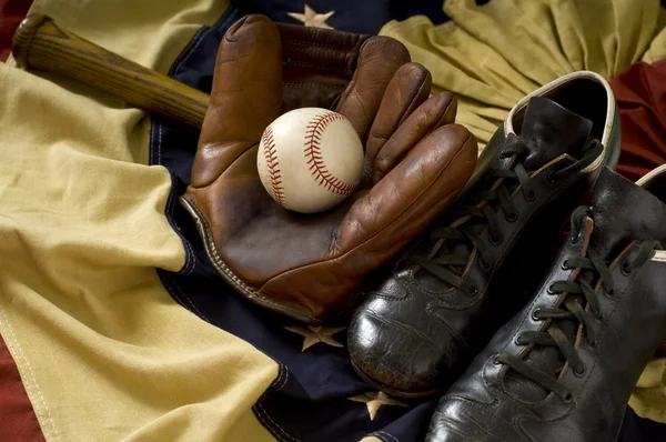 Vintage Baseball Gear — Stock Photo, Image