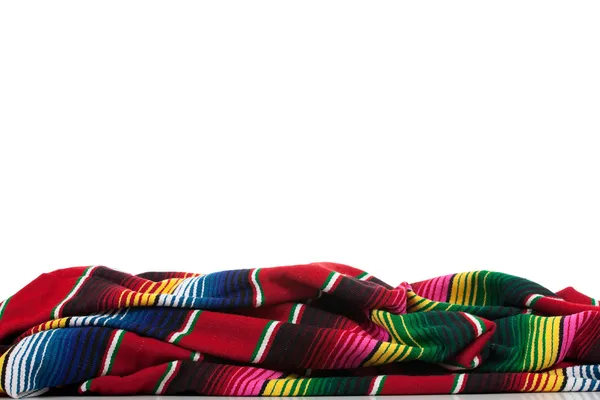 Serape on a white background with copy space — Stock Photo, Image