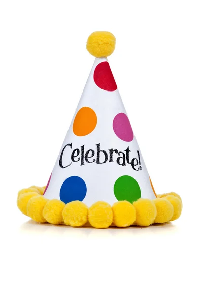 Birthday hat on a white background — Stock Photo, Image