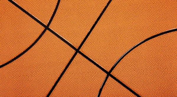 Leather textured basketball background — Stock Photo, Image