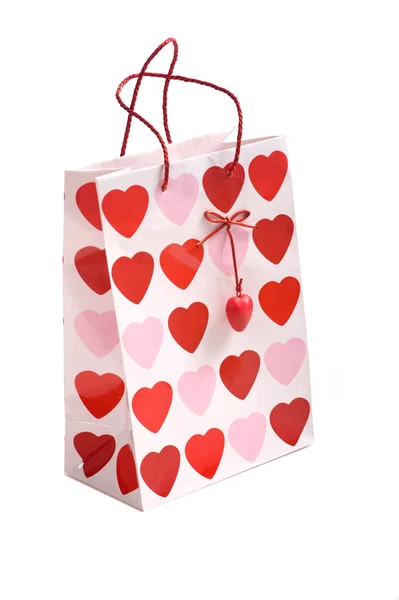 Подарочная сумка Валентина — стоковое фото