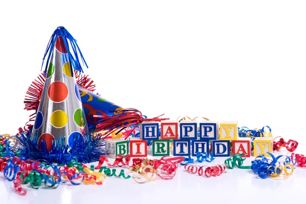 "Gelukkige verjaardag "blocks — Stockfoto