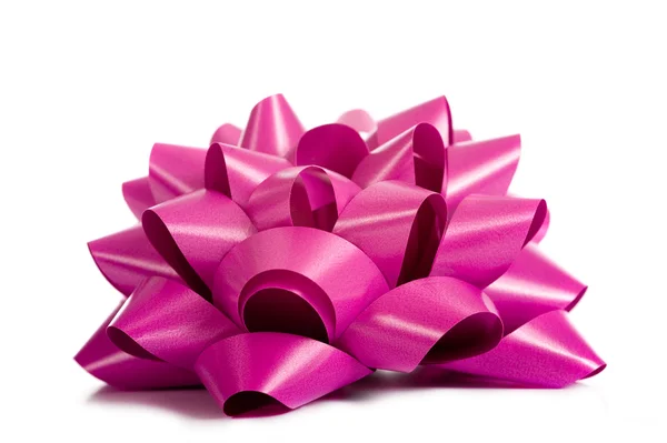 Purple or Pink Ribbon on white — Stock Photo, Image