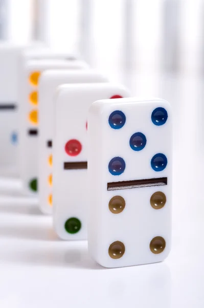 Row of Dominos — Stock Photo, Image