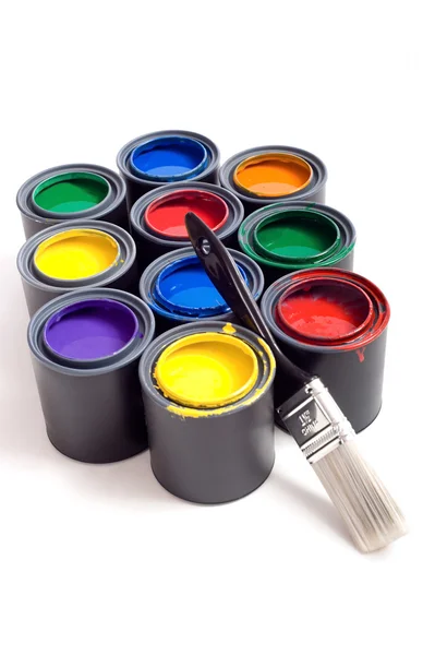 Cans of Paint — Stock Photo, Image