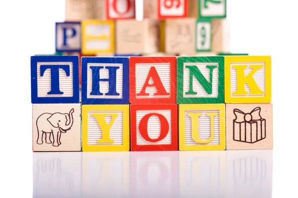 "Thank You" Blocks — Stock Photo, Image