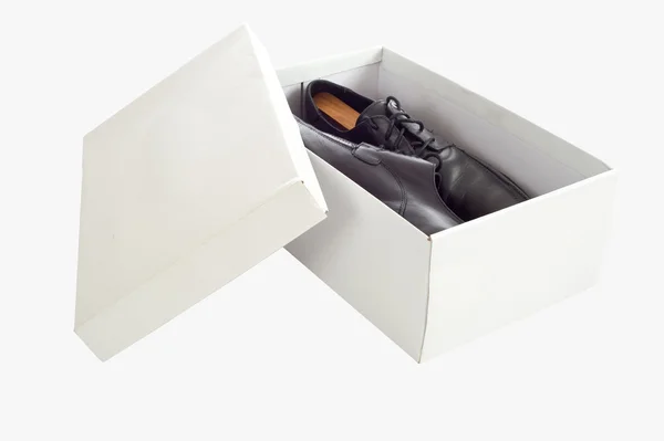 Men's Shoes in Box — Stock Photo, Image