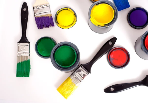 Latas de pintura — Foto de Stock