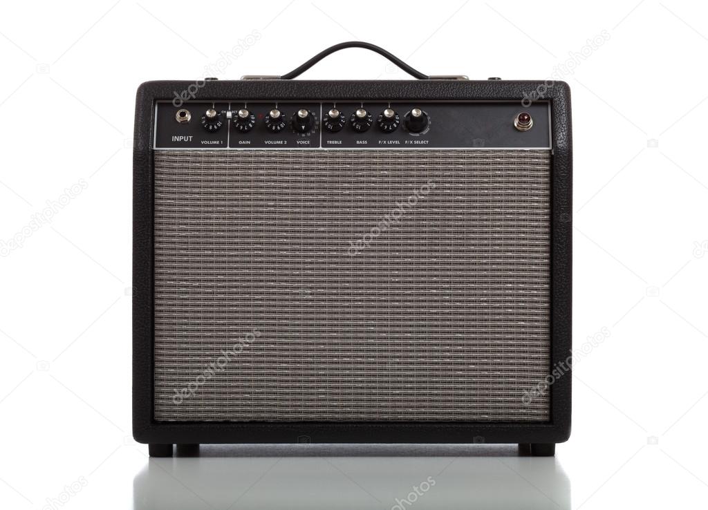 Guitar Amplifier or Speaker on white background