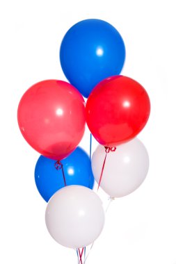 beyaz üzerine Parti balonları