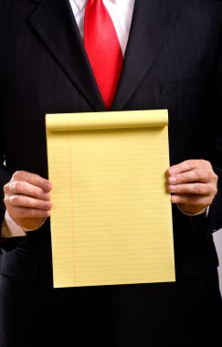iş adamı holding tablet
