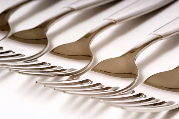 DInner Forks on white — Stock Photo, Image