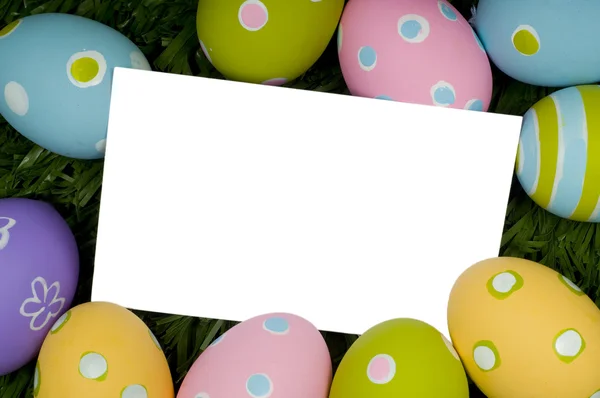 Notecard de huevo de Pascua —  Fotos de Stock