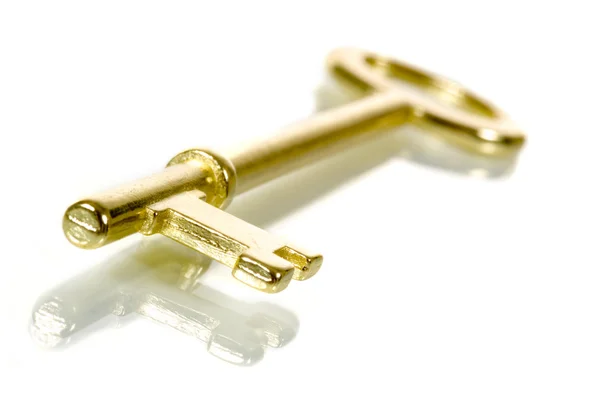 Mässing skeleton key — Stockfoto