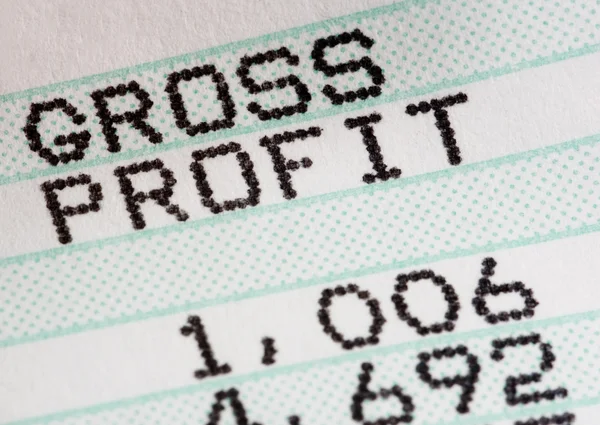 Analysis of business profit and loss statment — Stock Photo, Image