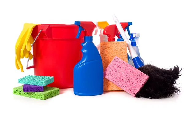 Spring Cleaning Supplies — Stock Photo, Image