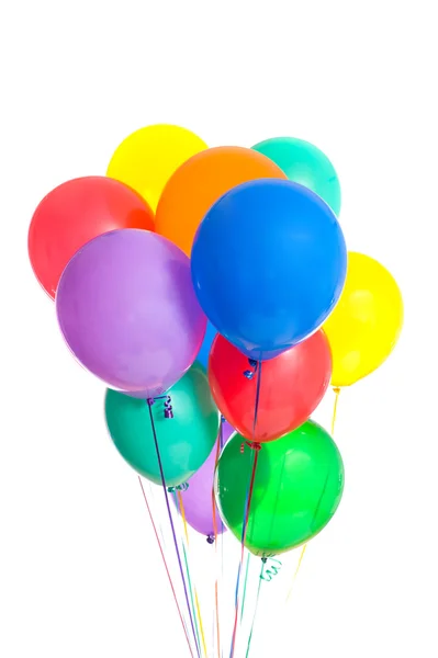 Parti ballonger på vit — Stockfoto