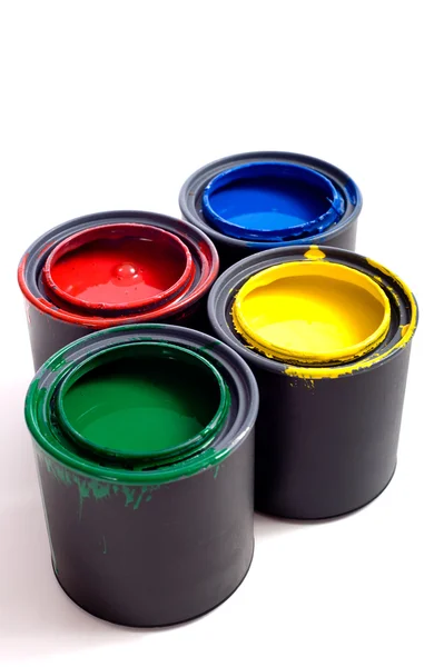 Latas de pintura — Foto de Stock