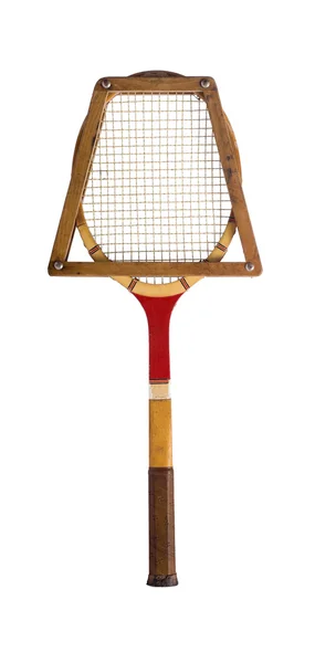 Винтажная теннисная ракетка — стоковое фото