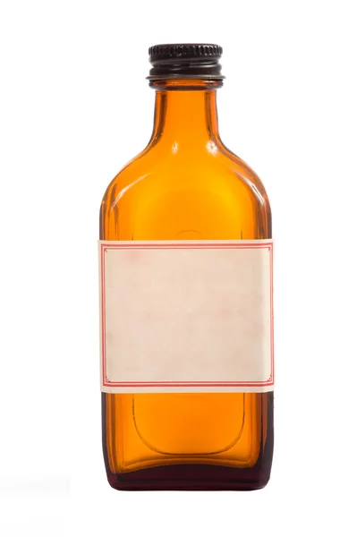 アンティークの茶色の処方ボトル — ストック写真