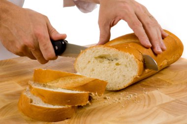 Slicing bread clipart