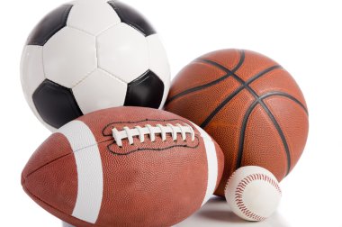 Sports ball on White clipart