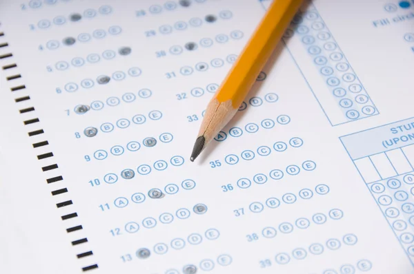 Pencil on Exam — Stock Photo, Image