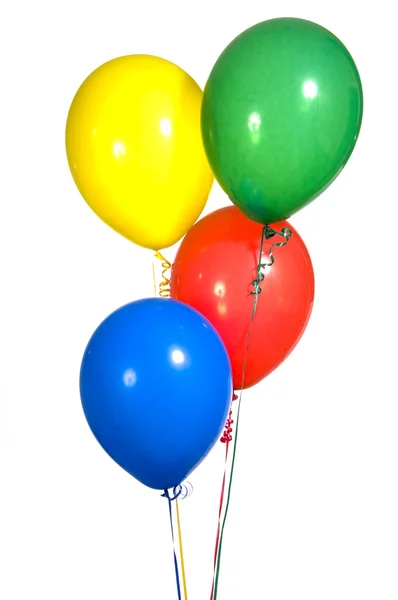 Primäre farbige Party-Luftballons — Stockfoto