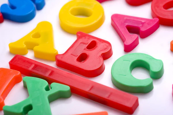 Plastic Letters - ABC — Stock Photo, Image