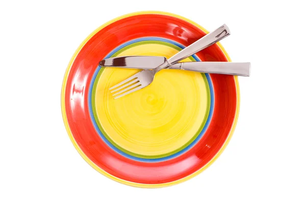 Brightly Colored Dinnerware — Stock Photo, Image