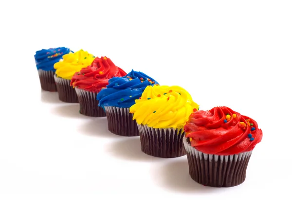 Pasteles de taza en blanco — Foto de Stock