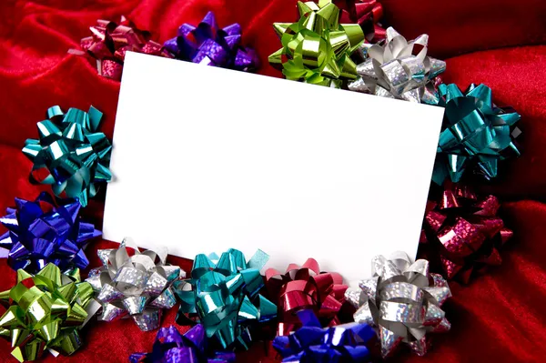 Decoraciones de Navidad Notecard — Foto de Stock