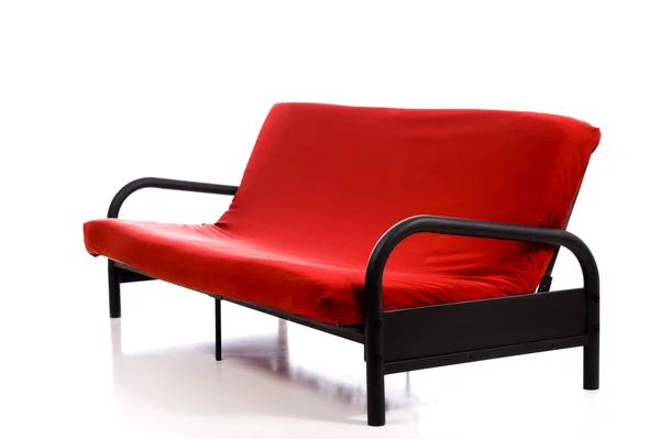 A Red Couch on White — Stock Photo, Image