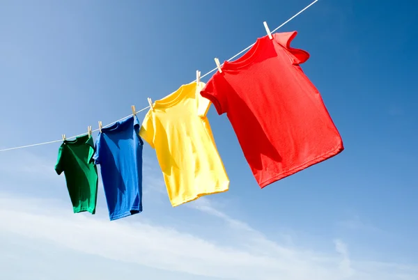 Primary Colored T-Shirts — Stock Photo, Image