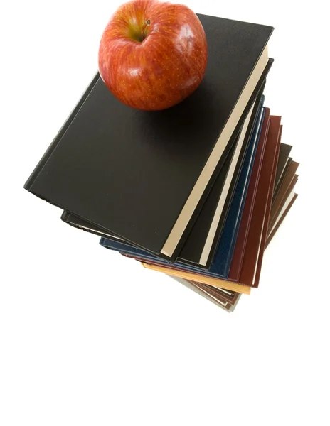 Books and Apple — Stock Photo, Image