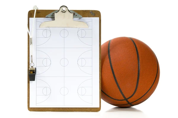 Basketball coach's items — Stock Photo, Image