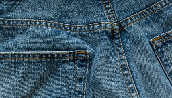 Džínové modré džíny — Stock fotografie
