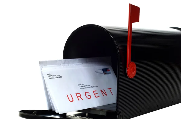 Carta urgente — Fotografia de Stock