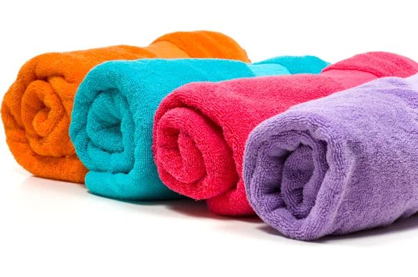 Mehrfarbige Handtücher — Stockfoto