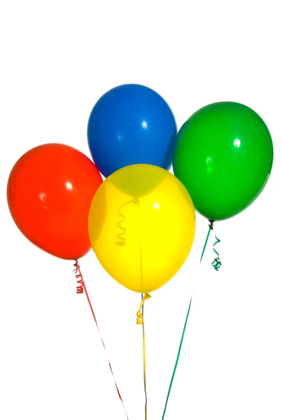 Primärfarbige Luftballons — Stockfoto