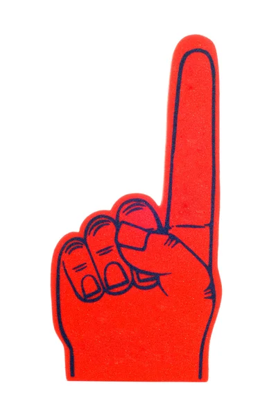 Foam Finger in Red — Stock Photo, Image