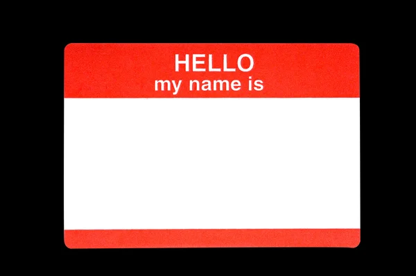 Name Badge — Stock Photo, Image