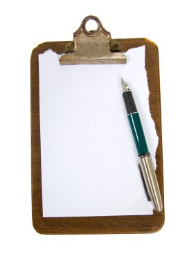 eski klibi kurulu kağıt ile