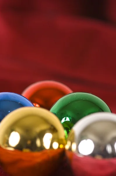 Christmas Ornaments- asst. colors — Stock Photo, Image