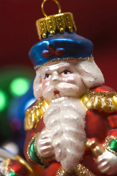 Christmas Ornaments- Crystal Santa Claus — Stock Photo, Image