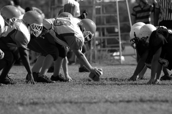 American Football - Youth - black and white variation