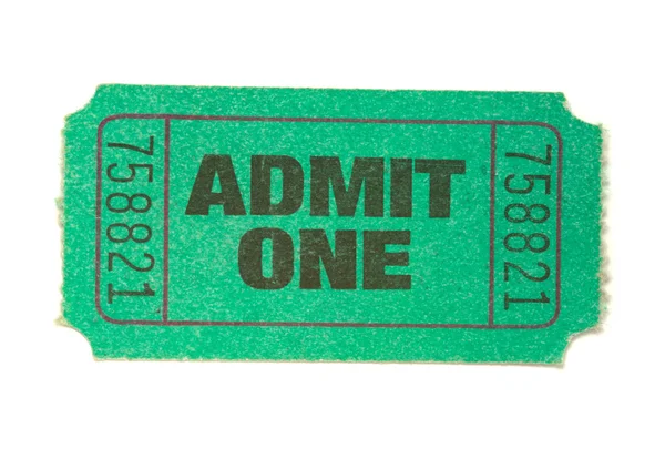 Green Ticket — Stock Photo, Image