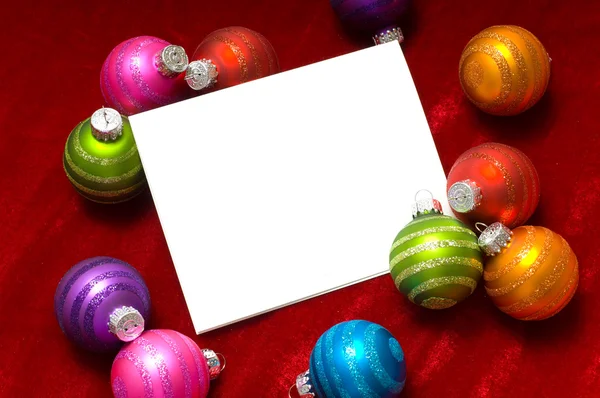 Palla di Natale Note-Card — Foto Stock